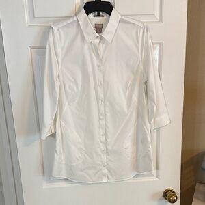 Chico's White Button Down Shirt